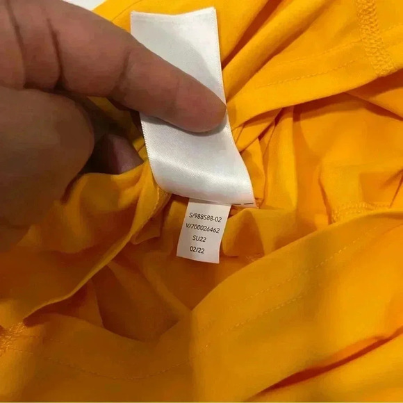 ATHLETA Gold Yellow Robe Infinity Stretch Built In Shorts Casual Dress L… - Picture 8 of 10